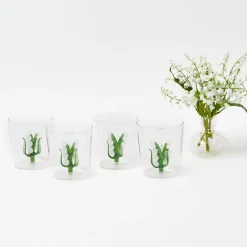 Glasses | For Her<Mrs. Alice Lily of the Valley Glasses (Set of 4)