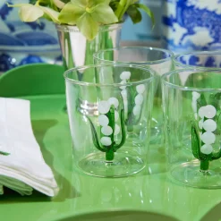 Glasses | For Her<Mrs. Alice Lily of the Valley Glasses (Set of 4)