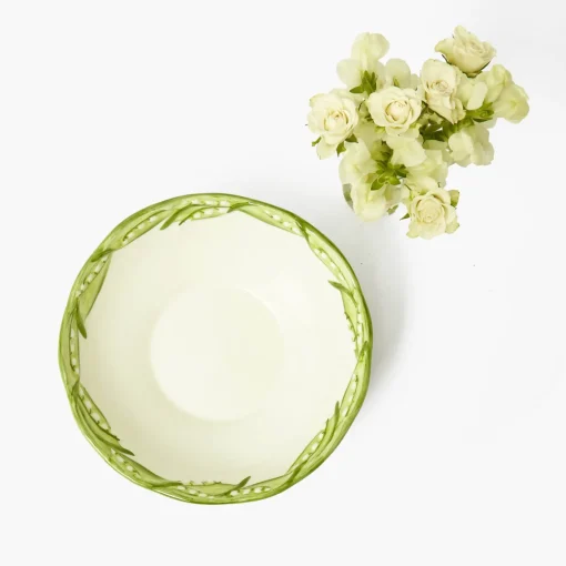 For Her | For The Hostess<Mrs. Alice Lily of the Valley Serving Bowl