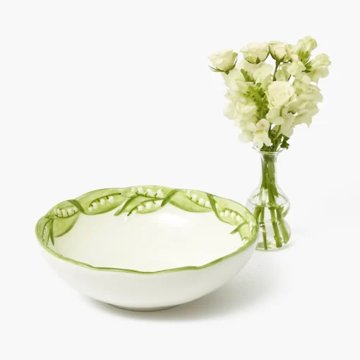 For Her | For The Hostess<Mrs. Alice Lily of the Valley Serving Bowl