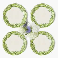 Summer Crockery | Starter Plates<Mrs. Alice Lily of the Valley Starter Plates (Set of 4)