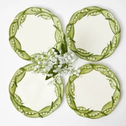 Summer Crockery | Starter Plates<Mrs. Alice Lily of the Valley Starter Plates (Set of 4)