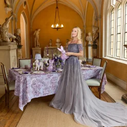 Table Linen Sets | Mrs. Alice Monogram<Mrs. Alice Lily Purple Gingham Placemats & Napkins (Set of 4)