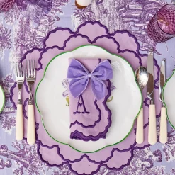 Table Linen Sets | Mrs. Alice Monogram<Mrs. Alice Lily Purple Placemats & Napkins (Set of 4)