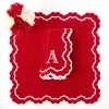 Napkins | Mrs. Alice Monogram<Mrs. Alice Lily Red & White Napkins (Set of 4)