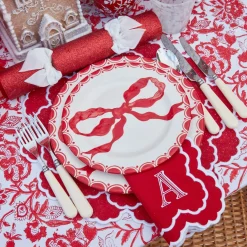 Table Linen Sets | Mrs. Alice Monogram<Mrs. Alice Lily Red & White Placemats & Napkins (Set of 4)