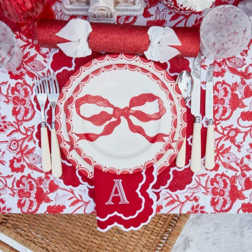 Table Linen Sets | Mrs. Alice Monogram<Mrs. Alice Lily Red & White Placemats & Napkins (Set of 4)