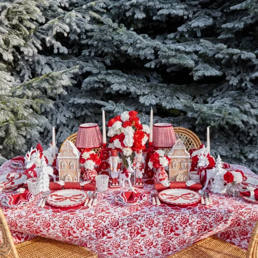 Table Linen Sets | Mrs. Alice Monogram<Mrs. Alice Lily Red & White Placemats & Napkins (Set of 4)