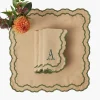 Napkins | Mrs. Alice Monogram<Mrs. Alice Lily Sand & Green Napkins (Set of 4)