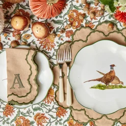 Napkins | Mrs. Alice Monogram<Mrs. Alice Lily Sand & Green Napkins (Set of 4)