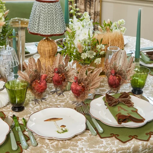 Autumn Decorations<Mrs. Alice Long Wheat Sheaf with Green Velvet Bow