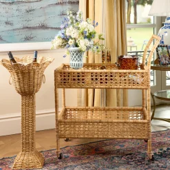 Furniture | Furniture<Mrs. Alice Lorenzo Rattan Bar Cart