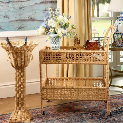 Furniture | Furniture<Mrs. Alice Lorenzo Rattan Bar Cart