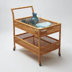 Furniture | Furniture<Mrs. Alice Lorenzo Rattan Bar Cart