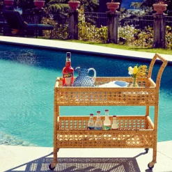 Furniture | Furniture<Mrs. Alice Lorenzo Rattan Bar Cart