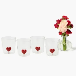 Glasses | For Her<Mrs. Alice Love Heart Glasses (Set of 4)