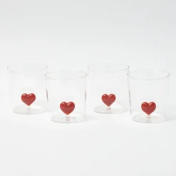 Glasses | For Her<Mrs. Alice Love Heart Glasses (Set of 4)