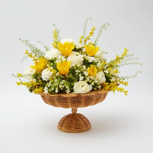 Year-round Decorations | Autumn Decorations<Mrs. Alice Luciana Rattan Scalloped Bowl