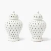 Spring Decorations | Christmas Decorations<Mrs. Alice Lydia Ginger Jar (Pair)