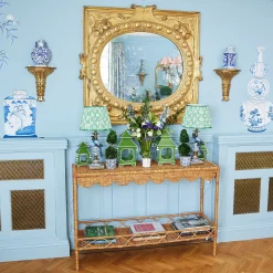 Furniture | Furniture<Mrs. Alice Madeleine Rattan Scalloped Console Table