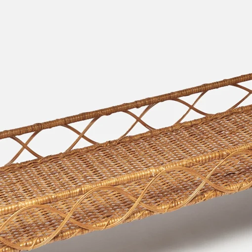 Furniture | Furniture<Mrs. Alice Madeleine Rattan Scalloped Console Table