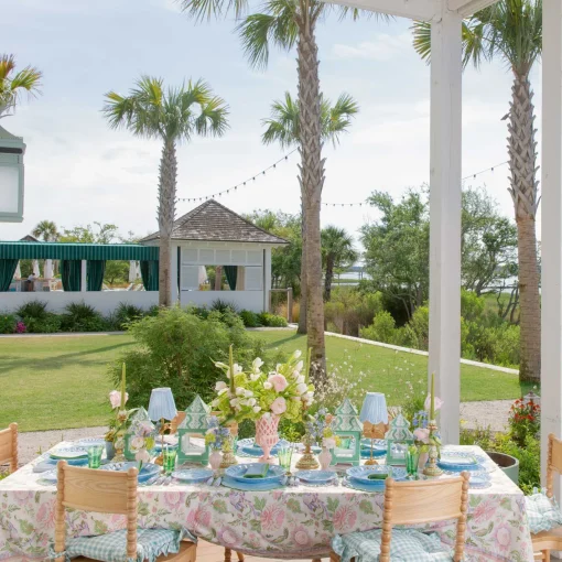 Summer Table Linen | Napkins<Mrs. Alice Mariana Blue & Green Napkins (Set of 4)