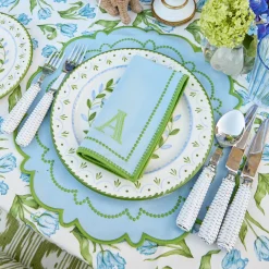 Summer Table Linen | Napkins<Mrs. Alice Mariana Blue & Green Napkins (Set of 4)