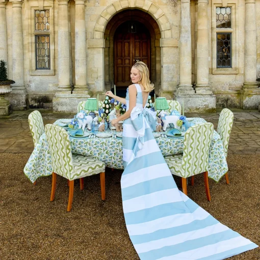 Summer Table Linen | Table Linen Sets<Mrs. Alice Mariana Blue & Green Placemats & Napkins (Set of 4)