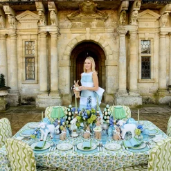Summer Table Linen | Placemats<Mrs. Alice Mariana Blue & Green Placemats (Set of 4)
