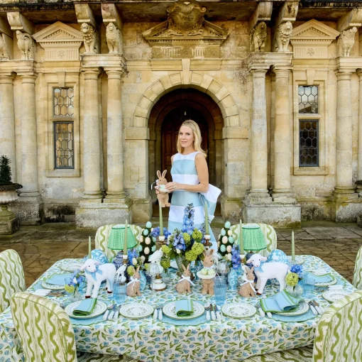 Summer Table Linen | Placemats<Mrs. Alice Mariana Blue & Green Placemats (Set of 4)