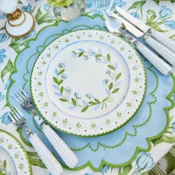 Summer Table Linen | Placemats<Mrs. Alice Mariana Blue & Green Placemats (Set of 4)
