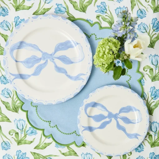 Summer Table Linen | Placemats<Mrs. Alice Mariana Blue & Green Placemats (Set of 4)