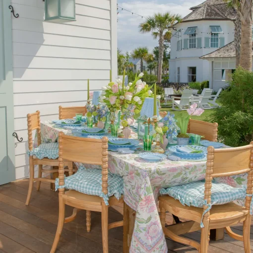 Summer Table Linen | Placemats<Mrs. Alice Mariana Blue & Green Placemats (Set of 4)