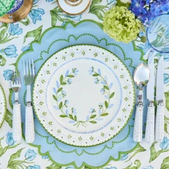 Summer Table Linen | Placemats<Mrs. Alice Mariana Blue & Green Placemats (Set of 4)