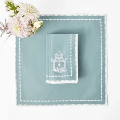 Napkins | Mrs. Alice Monogram<Mrs. Alice Mariana Duck Egg Napkins (Set of 4)