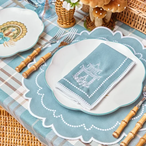 Napkins | Mrs. Alice Monogram<Mrs. Alice Mariana Duck Egg Napkins (Set of 4)