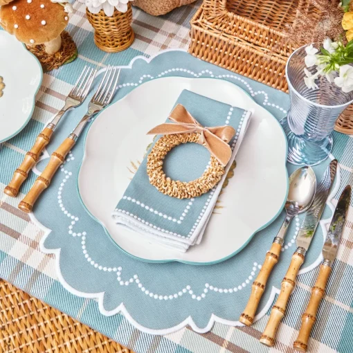 Placemats<Mrs. Alice Mariana Duck Egg Placemats (Set of 4)