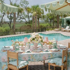 Summer Table Linen | Placemats<Mrs. Alice Mariana Pink & Duck Egg Placemats (Set of 4)