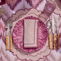 Summer Table Linen | Napkins<Mrs. Alice Mariana Pink Napkins (Set of 4)