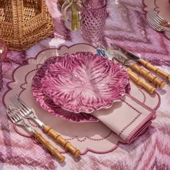 Summer Table Linen | Placemats<Mrs. Alice Mariana Pink Placemats (Set of 4)