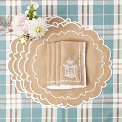 Napkins | Mrs. Alice Monogram<Mrs. Alice Mariana Sand Napkins (Set of 4)