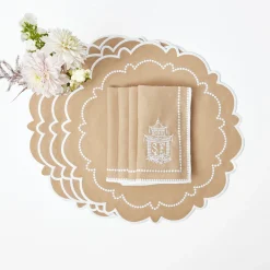 Table Linen Sets | Mrs. Alice Monogram<Mrs. Alice Mariana Sand Placemats & Napkins (Set of 4)
