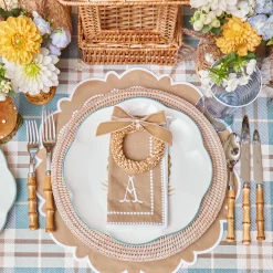 Table Linen Sets | Mrs. Alice Monogram<Mrs. Alice Mariana Sand Placemats & Napkins (Set of 4)