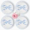 Summer Crockery | Crockery Sets<Mrs. Alice Marilyn Blue Bow Dinner & Starter Plates (Set of 8)