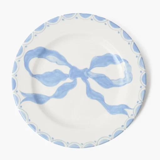 Summer Crockery | Crockery Sets<Mrs. Alice Marilyn Blue Bow Dinner & Starter Plates (Set of 8)