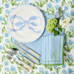 Summer Crockery | Crockery Sets<Mrs. Alice Marilyn Blue Bow Dinner & Starter Plates (Set of 8)