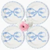 Summer Crockery | Dinner Plates<Mrs. Alice Marilyn Blue Bow Dinner Plates (Set of 4)