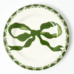 Starter Plates<Mrs. Alice Marilyn Forest Green Bow Starter Plate