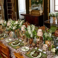 Crockery Sets<Mrs. Alice Marilyn Forest Green Bow Dinner & Starter Plates (Set of 8)
