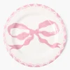 Summer Crockery | Dinner Plates<Mrs. Alice Marilyn Pink Bow Dinner Plate